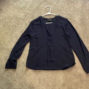 The Limited. Size small. Blue blouse. V-neck.